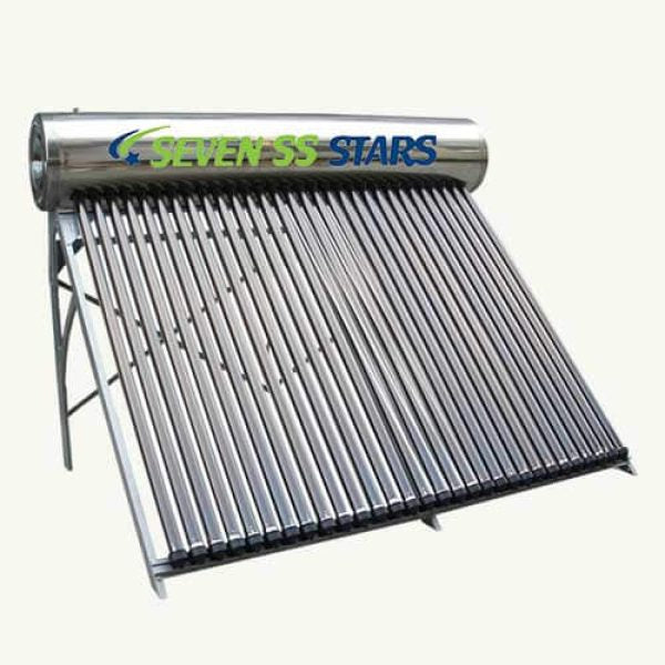 Seven SS Stars 300 Liters Pressurized Solar Water Heater (Stainless Steel)